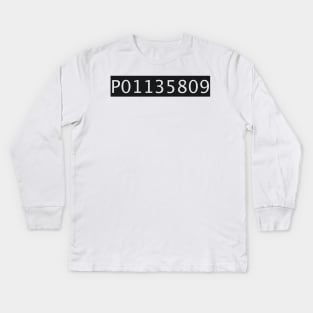 Inmate Number P01135809 Kids Long Sleeve T-Shirt